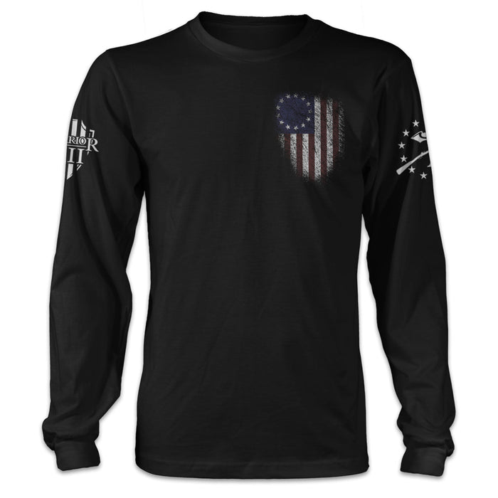 Warrior 12 - A Patriotic Apparel Company Long Sleeves Betsy Ross Flag Long Sleeve