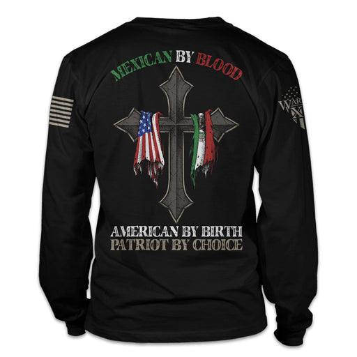 Warrior 12 - A Patriotic Apparel Company Long Sleeves Mexican By Blood Long Sleeve