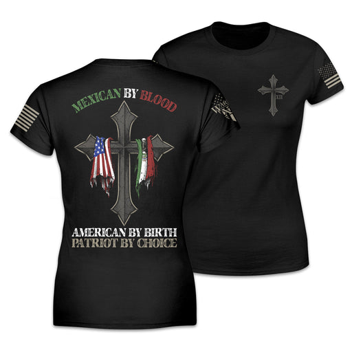 Warrior 12 - A Patriotic Apparel Company Women's Shirts Mexican By Blood - Women's Relaxed Fit