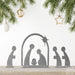 Rusted Orange Craftworks Co. Nativity Sets Minimalist Nativity Set - 3 Piece Standing Metal Holy Family Manger Scene