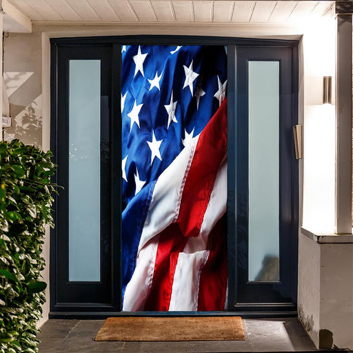 DoorFoto Door Cover American Flag Decor
