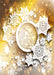 DoorFoto Door Cover Gold New Year's Background