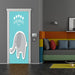 DoorFoto Door Cover Baby Shower - Gray Elephant
