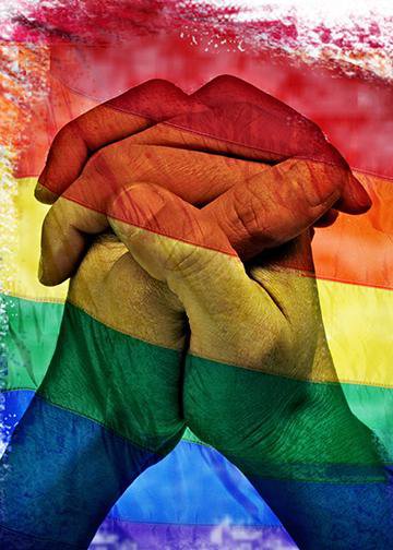 DoorFoto Door Cover Togetherness - Gay Pride