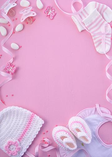 DoorFoto Door Cover Customizable - Baby Pink Background
