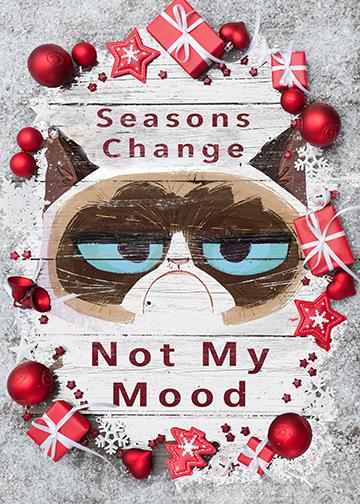 Grumpy Cat Door Cover Grumpy Cat Christmas