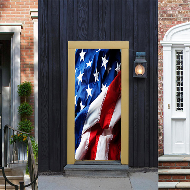 July 4th fabric door covers
