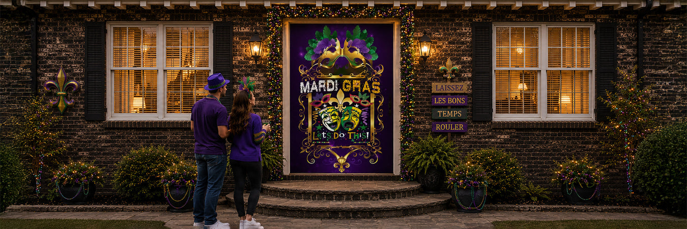 Mardi Gras Door Covers