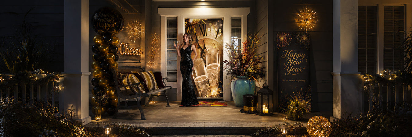 New Year's Door Decorations