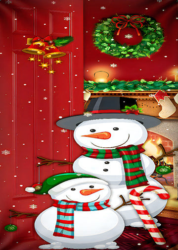 DoorFoto Door Cover Snowman Christmas