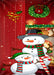DoorFoto Door Cover Snowman Christmas