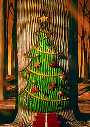DoorFoto Door Cover Nightmare Before Christmas Tree