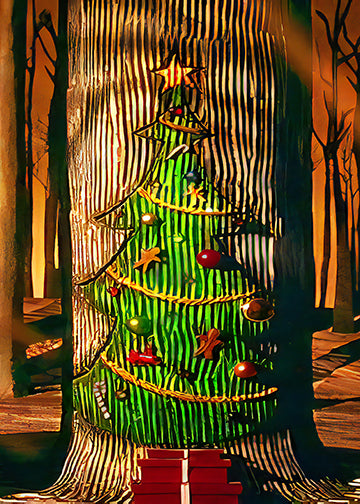 Nightmare Before Christmas Tree | Fabric Door Covers from $49.99 — DoorFoto