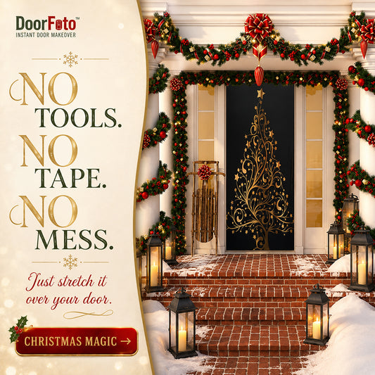Christmas Tree Door Cover