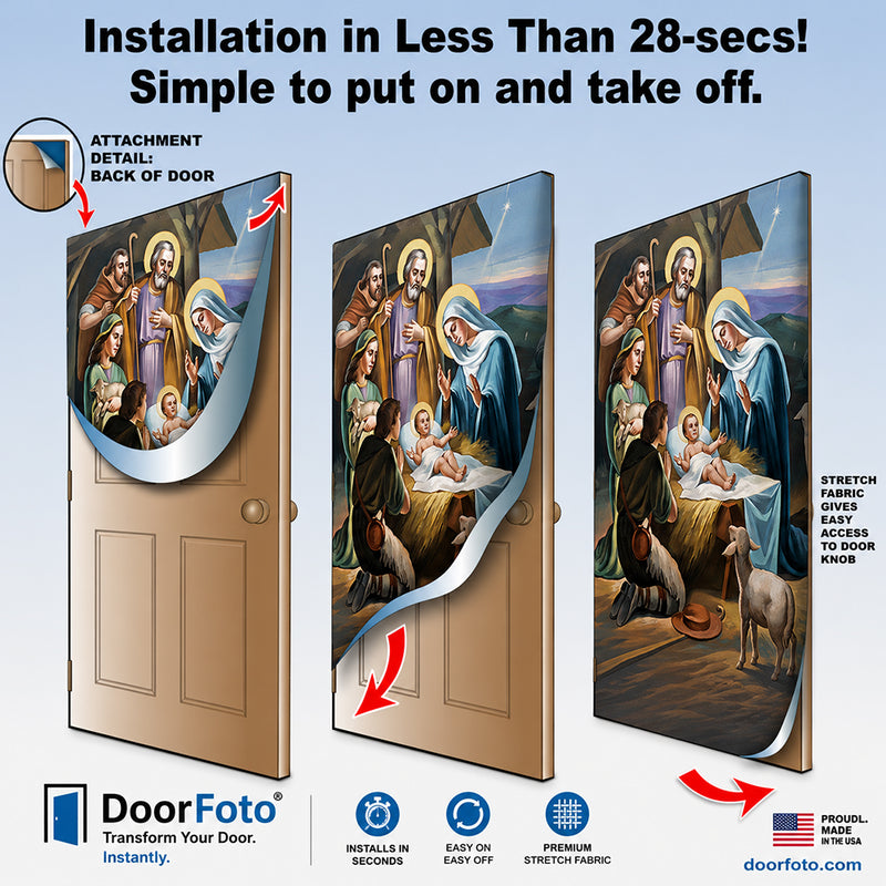 Nativity Scene Door Cover