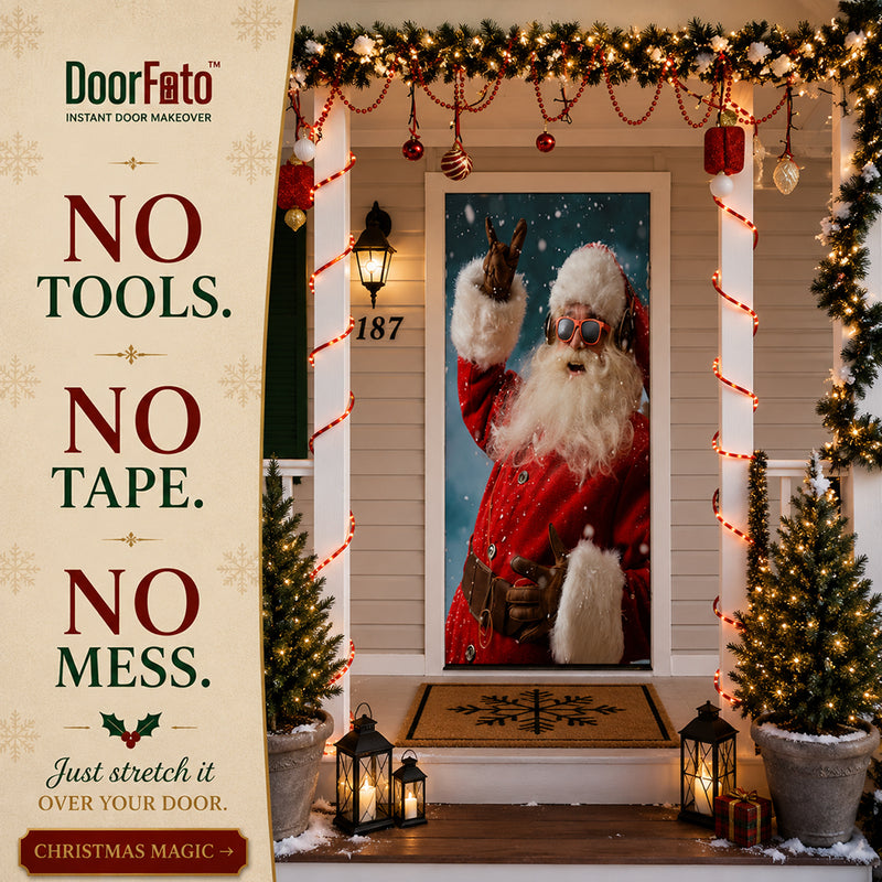 Santa Smiling Door Cover