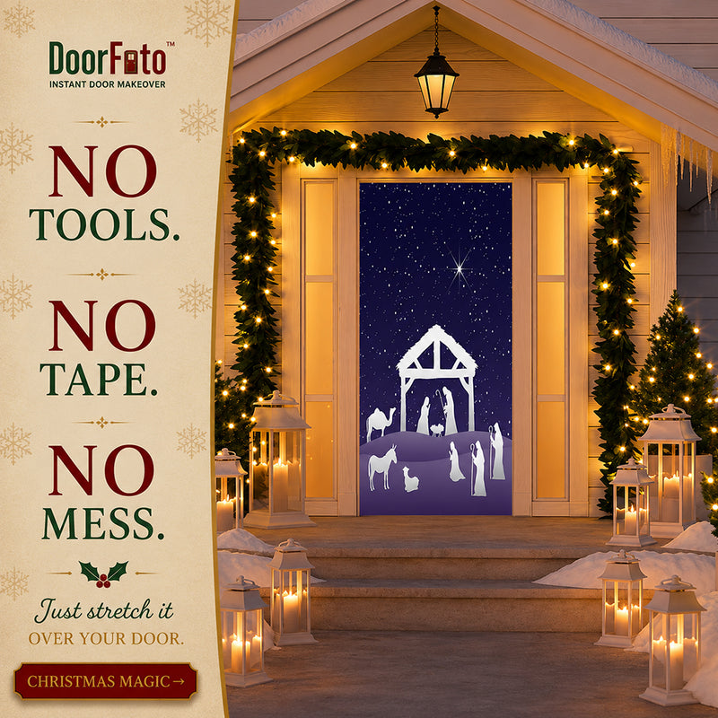 Nativity Scene Door Hanger
