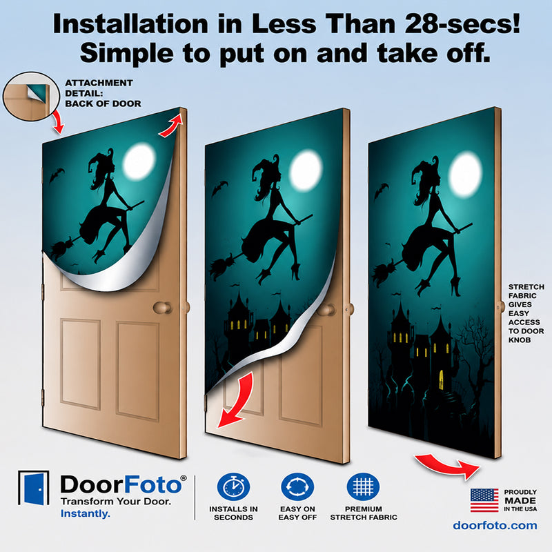 Halloween Witch Door Decoration