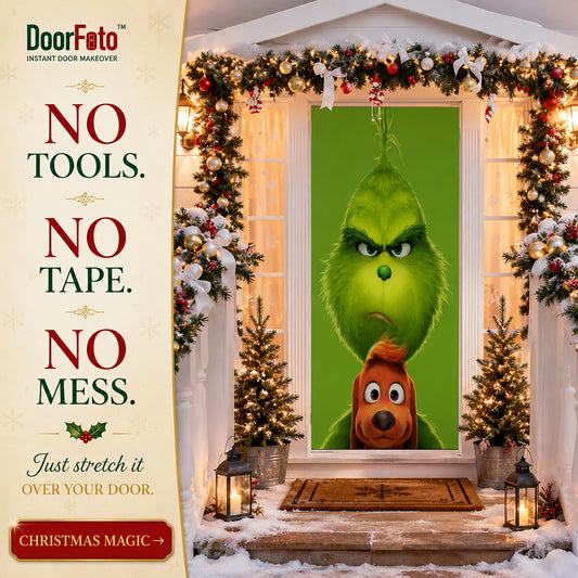 Grinch Door Cover