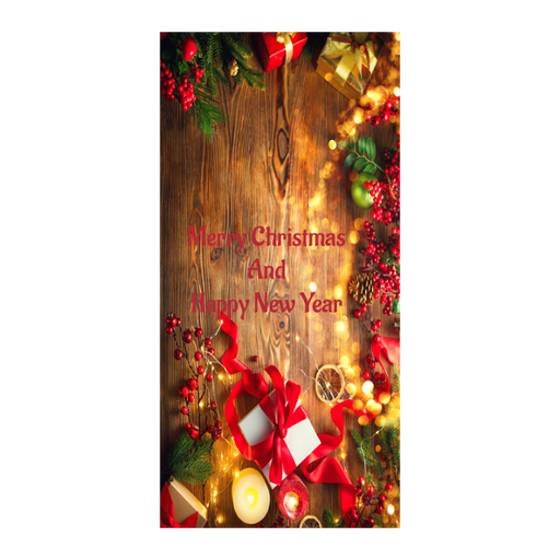 DoorFoto zakeke-design 36 x 96 Customizable - Christmas Scene