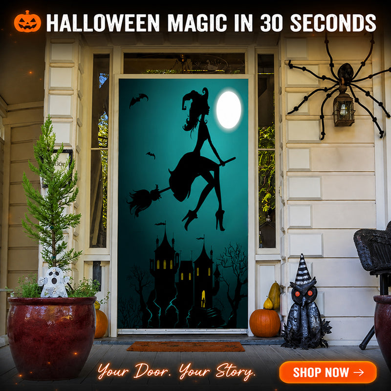 Halloween Witch Door Decoration