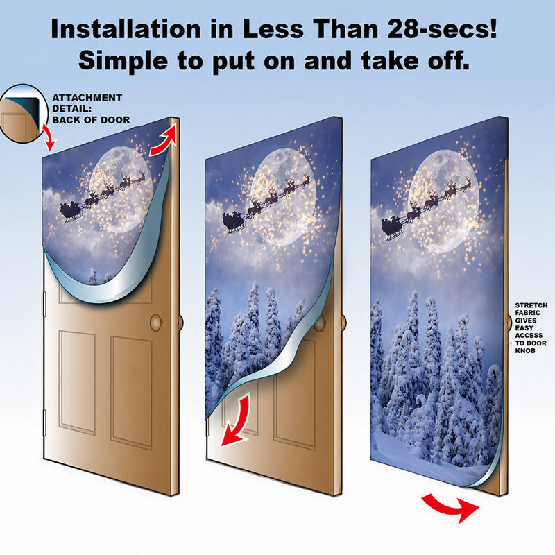 Sleigh Ride Door Cover