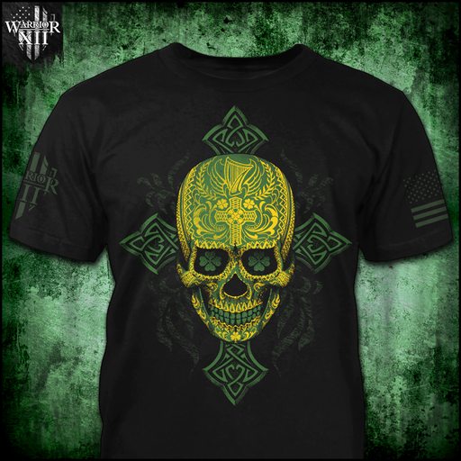 Warrior 12 - A Patriotic Apparel Company Men's Shirts Irish Sugar Skull