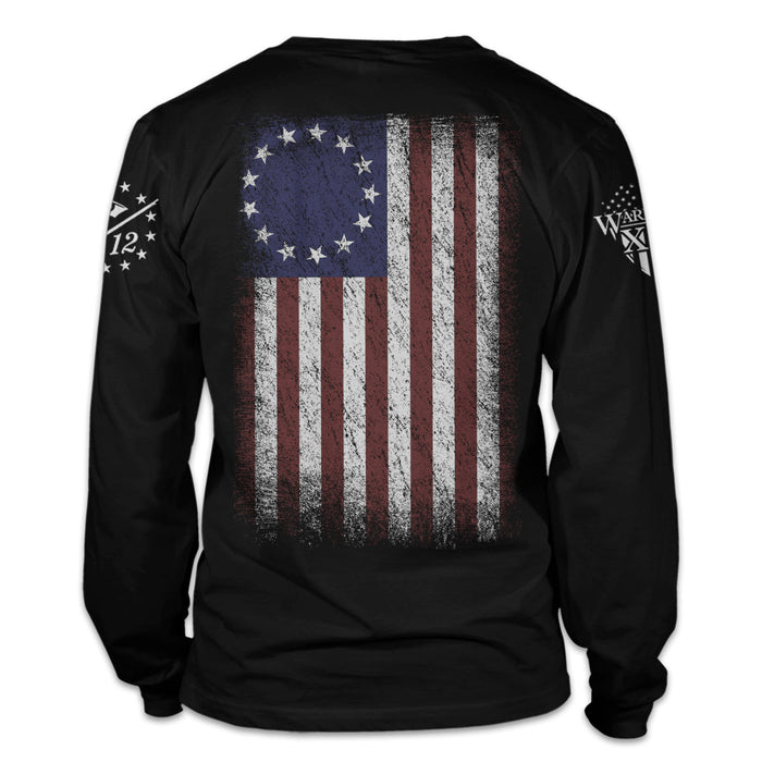 Warrior 12 - A Patriotic Apparel Company Long Sleeves Betsy Ross Flag Long Sleeve