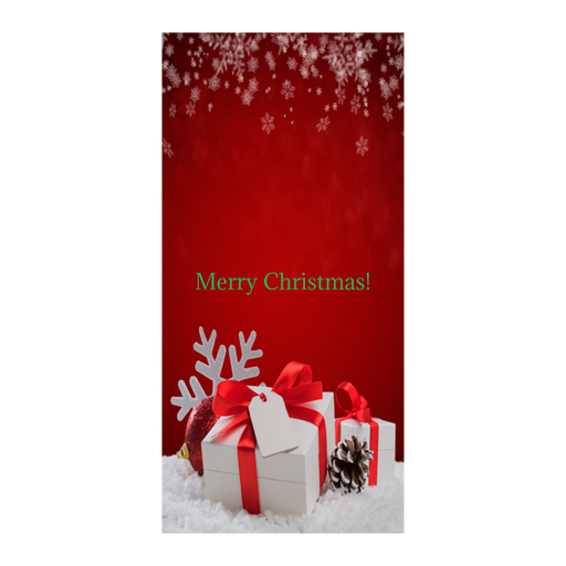 DoorFoto zakeke-design 36 x 80 Customizable - Red Christmas