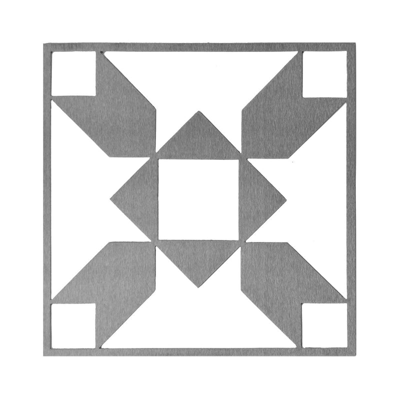 Rusted Orange Craftworks Co. Quilt Block Wall Art - 8 Styles - Hanging Patchwork Pattern Designs