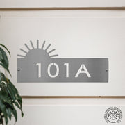 Rusted Orange Craftworks Co. Address Signs Landscape Address Plaque - 4 Styles - Circular Address Plaque for House Numbers