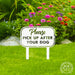 Rusted Orange Craftworks Co. Animals & Pet Supplies Pick Up the Poop Yard Stake - Dog No Pooping Signs for Yard and Lawn