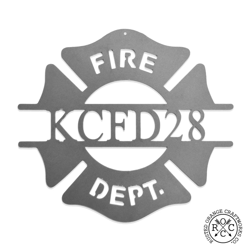 Rusted Orange Craftworks Co. Decor Everyday Heroes Signs - Firefighter, EMT, Doctors or Medical Office Name Plates For Wall or Tabletop