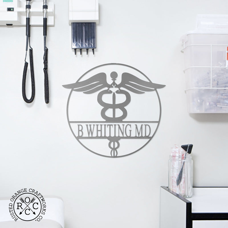 Rusted Orange Craftworks Co. Decor Everyday Heroes Signs - Firefighter, EMT, Doctors or Medical Office Name Plates For Wall or Tabletop
