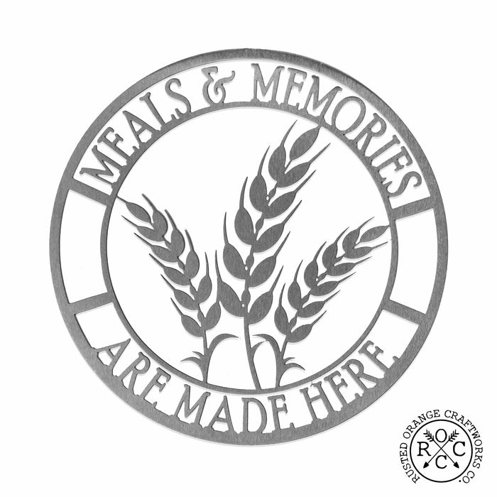 Rusted Orange Craftworks Co. Decorative Plaques Meals & Memories Farmhouse Kitchen Collection - 8 Styles - Home & Kitchen Decorations