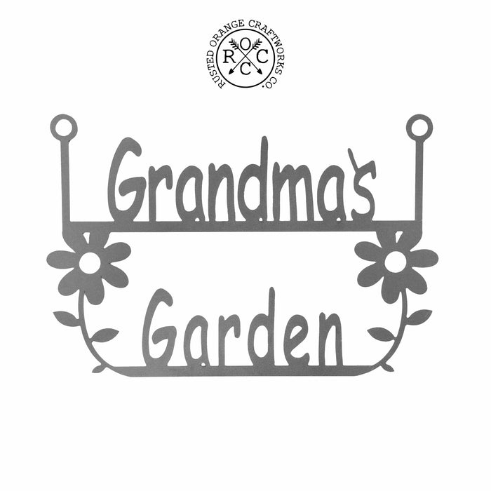 Rusted Orange Craftworks Co. Gardening Accessories Garden Hanger Sign - 2 Styles - Decorative Garden Signs Gifts for Men and Women
