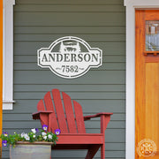 Rusted Orange Craftworks Co. Home on the Range Oversized Address Plaque - House Number Sign