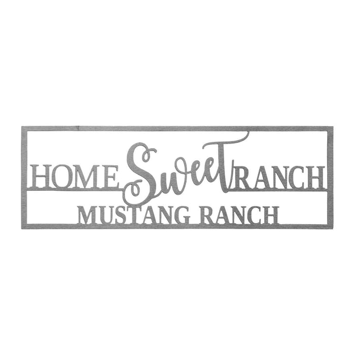 Rusted Orange Craftworks Co. Decorative Plaques Home Sweet Home Custom - Ranch Sign Front Door Rustic Modern Wall Decor