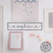 Rusted Orange Craftworks Co. Wedding Ceremony Supplies I Heart You - Couples Love Decor Wall Art for Bedroom Above Bed Gift
