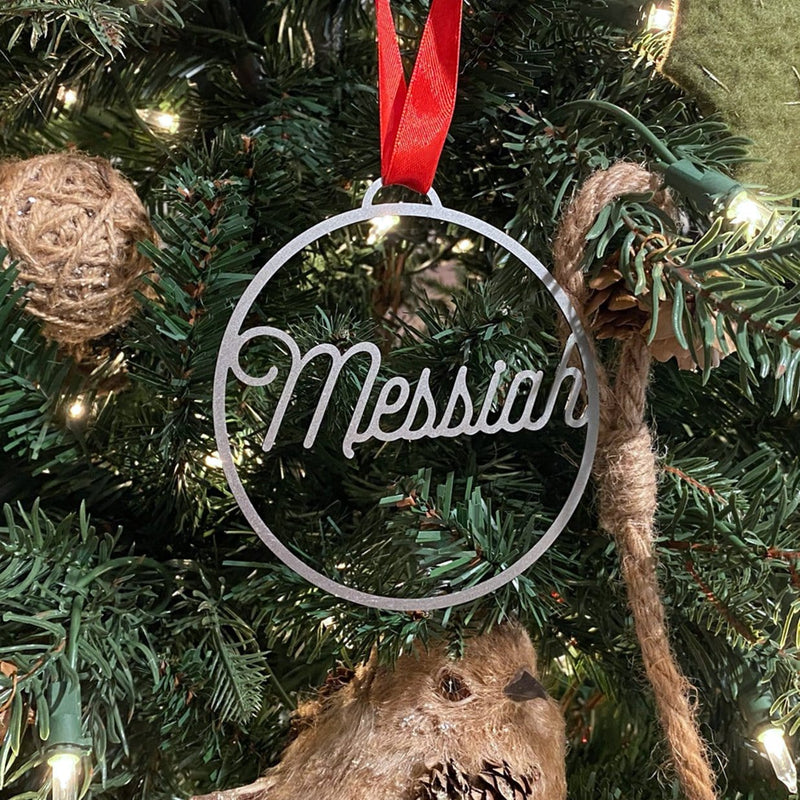 Rusted Orange Craftworks Co. Seasonal & Holiday Decorations Light of the World Ornaments - 5 pack - Metal Christmas Tree Ornaments