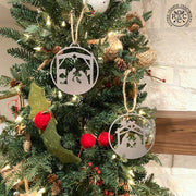 Rusted Orange Craftworks Co. Seasonal & Holiday Decorations Nativity Ornaments - 5 pack - Metal Christmas Tree Ornaments
