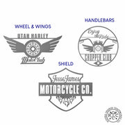 Rusted Orange Craftworks Co. Novelty Signs Motorcycle Life - 3 Styles Personalized Rustic Garage Sign Wall Decor