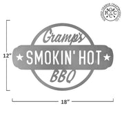 Rusted Orange Craftworks Co. Outdoor Grill Accessories Smokin' Hot Plaques - Personalized Outdoor Hanging Barbecue Signs
