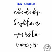Rusted Orange Craftworks Co. Posters, Prints, & Visual Artwork Minimalist Custom Circle 2 Styles - Script Personalized Metal for Home Decor