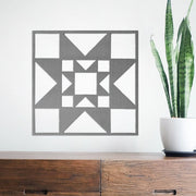Rusted Orange Craftworks Co. Quilt Block Wall Art - 8 Styles - Hanging Patchwork Pattern Designs