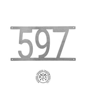 Rusted Orange Craftworks Co. House Numbers & Letters Simple Address Plaque - 3 Sizes - Address Numbers for Outside