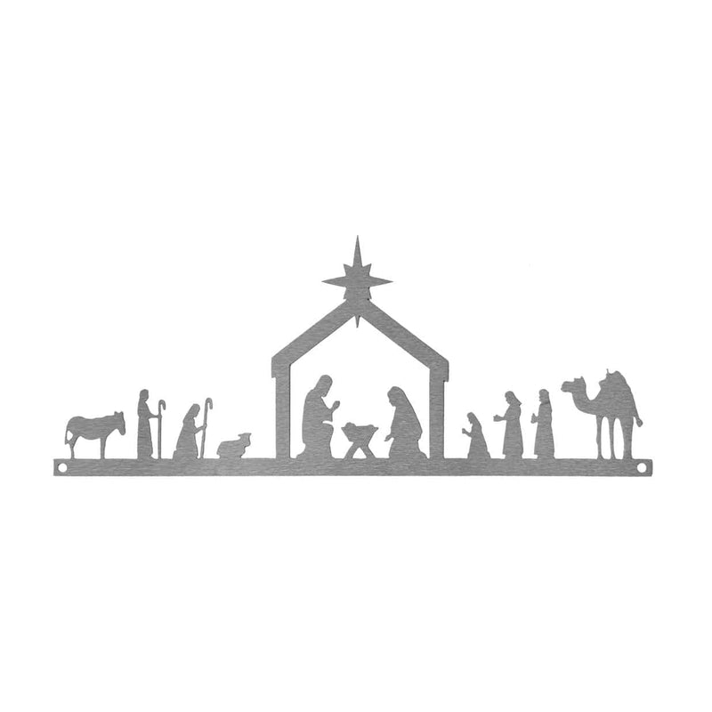 Rusted Orange Craftworks Co. Nativity Sets Single Piece Nativity - Indoor Metal Nativity Set with Figurines