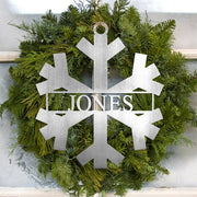 Rusted Orange Craftworks Co. Holiday Ornaments Snowflake Monogram - 2 Styles - Personalized Metal Christmas Decor