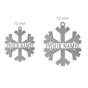 Rusted Orange Craftworks Co. Holiday Ornaments Snowflake Monogram - 2 Styles - Personalized Metal Christmas Decor