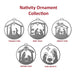 Rusted Orange Craftworks Co. Seasonal & Holiday Decorations Nativity Ornaments - 5 pack - Metal Christmas Tree Ornaments